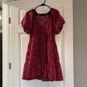 Vici Babydoll Floral Pink Dress